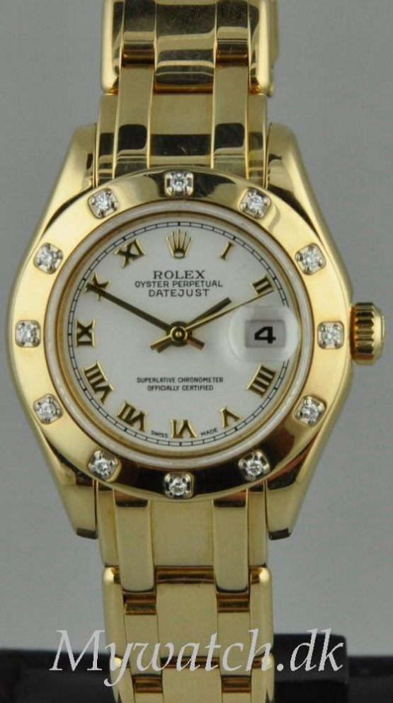 Solgt - Rolex Pearlmaster lady 18 ct. - 5/2002-0