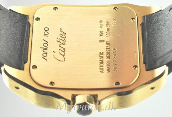 Solgt - Cartier Santos 100 XL 18 ct. guld - 2010-25040